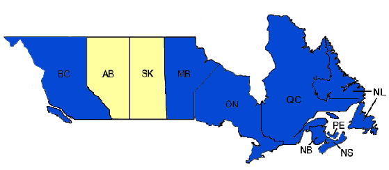 Maps of Canadian Lighthouses