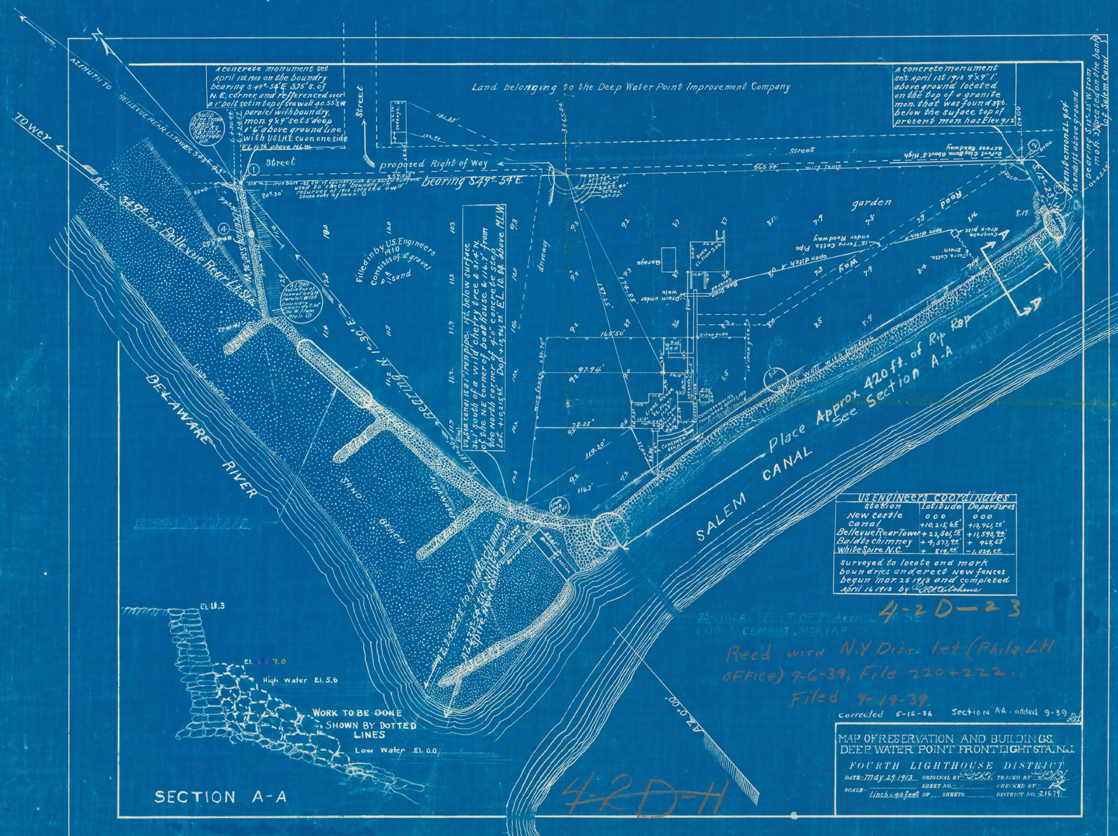 Deepwater Point Range Lighthouse, New Jersey at