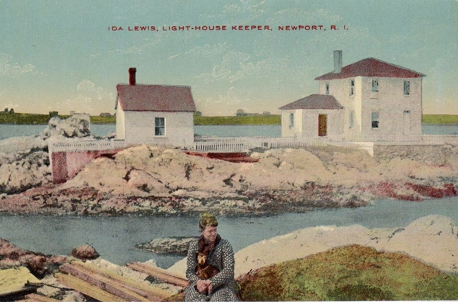 Ida Lewis Rock Lighthouse, Rhode Island at