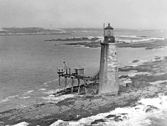 Ram Island Ledge Lighthouse, Maine at Lighthousefriends.com