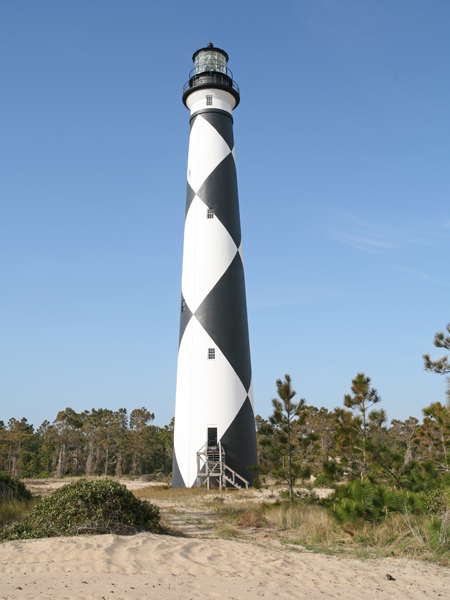 Cape Lookout Lighthouse, North Carolina at Lighthousefriends.com