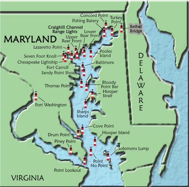 Maryland National Parks Map