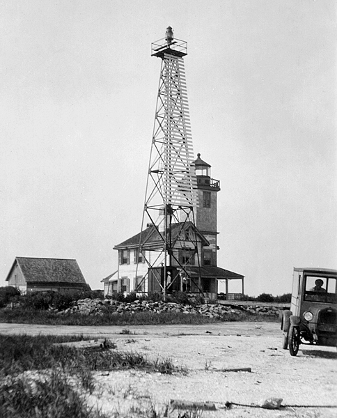 Milford Delaware 1924 Historic Photo Print Mispillion Lighthouse Beacon Tower