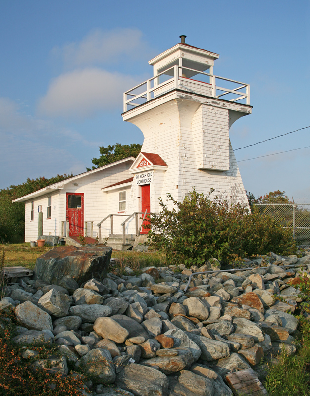 Salmon River Lighthouse, Nova Scotia Canada at